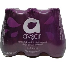 Avşar Karadut ve Frenk Üzümlü Soda (6 x 200 Ml) X4 Adet