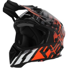 Acerbis Steel Carbon 22-06 Kask Siyah Turuncu