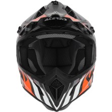 Acerbis Steel Carbon 22-06 Kask Siyah Turuncu