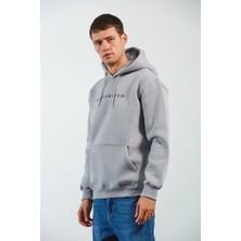 Erkek Customized Nakışlı Kapüşonlu Içi Yumuşacık Sweatshirt