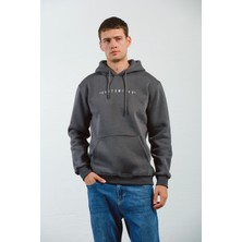 Erkek Customized Nakışlı Kapüşonlu Içi Yumuşacık Sweatshirt