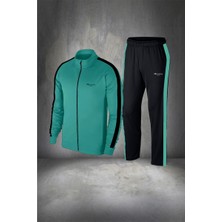 Poseidon Storm Büyük Beden Erkek Haki Supra Penye Nefes Alabilir Kumaş Alt Rahat Eşofman Yürüyüş Takımı (4xl- 10XL)