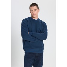 Wrangler Wrangler Regular Fit Normal Kesim Bisiklet Yaka Lacivert Sweatshirt