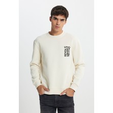 Lee Regular Fit Normal Kesim Bisiklet Yaka İçi Polarlı Antrasit Sweatshirt