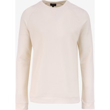 Fabrika Bisiklet Yaka Düz Ekru Erkek Sweatshırt F4WM-SWT 2107