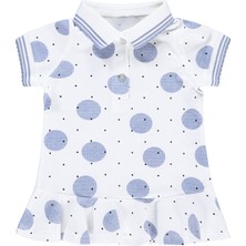 Kumru Kız Bebek Elbise 6-18 Ay Ekru