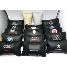 Karva Honda Lüks Deri Oto Yastık Boyun Yastığı