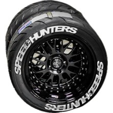 Speedhunters Lastik Yazısı 8adet Büyük Boy Araç Lastik Stikeri 31MM Tüm Lastik Yanaklarına Uyumlu