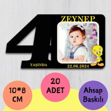 Isimli ve Fotoğraflı Doğum Günü Magneti 20 Adet
