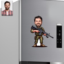 Asker Tasarımlı Buzdolabı Magneti