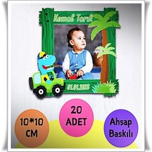 Bebek Çocuk Doğum Günü Resimli Ahşap Magnet 20 Adet A12