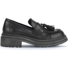 Bueno Shoes Siyah Deri Kadın Klasik Ayakkabı 01WD2109 01WD2109