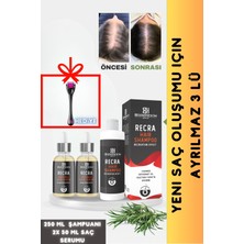 Saç Çıkarıcı Serum Dökülme Karşıtı Şampuan Yeni Saç Teli Çıkaran Hızlı Saç Uzatma Etkili Saç Seti (1x 250ML Şampuan 2x 50 ml Saç Serumu)