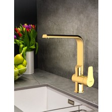 NSK Alora Pro Altın Renk Eviye Bataryası - N3062219