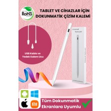 Tablet Telefon Kalemi Dokunmatik Tüm Cihazlar İle Uyumlu Apple Android Çizim Yazı Kalemi Dokunmatik