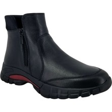Natursoft 25240680  Deri-Nubuk Kadın Günlük Bot Modeli Siyah - 36