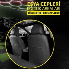 Nice Shop Opel Astra Sw 2010-2012UYUMLU Oto Koltuk Kılıfı Eco Serisi - Siyah