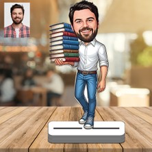 Kitap Kurdu 3D Ahşap Biblo,sevgiliye Hediye,doğum Günü Hediyesi