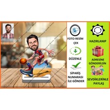 Basketbolcu Karikatür Biblo,sevgiliye Hediye,doğum Günü Hediyesi