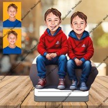 Kardeşler 3D Ahşap Biblo,sevgiliye Hediye,doğum Günü Hediyesi