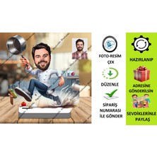 Ahçı-Şef Karikatür Biblo,sevgiliye Hediye,doğum Günü Hediyesi