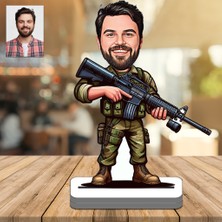 Asker 3D Ahşap Biblo,sevgiliye Hediye,doğum Günü Hediyesi