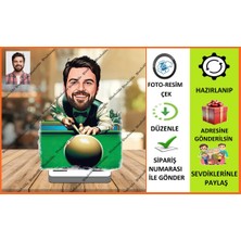 Bilardo Ustası Karikatür Biblo,sevgiliye Hediye,doğum Günü Hed