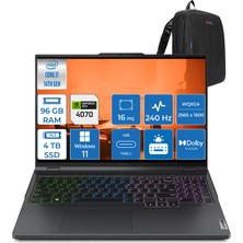 Lenovo Legion Pro Intel Core I7-14700HX 96GB 4tb 8GB/RTX4070/140W 16" Wqxga 240Hz WIN11PRO Taşınabilir Bilgisayar LP83DF00AMTR14 + Zettaçanta