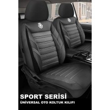 Nice Shop Skoda Kodıaq 2017- Uyumlu Oto Koltuk Kılıfı Sport Serisi Jakar - Siyah