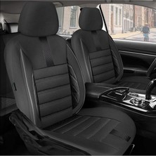 Nice Shop Chevrolet Lacettı  2004-2013UYUMLU Oto Koltuk Kılıfı Sport Carbon Serisi - Siyah
