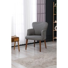 Colormix BERJER Koltuk-cafe-ofis-balkon-teras-bahçe-kazayağı buklet kumaş-kahverengi ayak