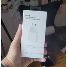 iPhone Uyumlu 20WATT Usb-C 11/11PRO 14/14PROMAX Uyumlu Yeni Nesil Typc Girişli Hızlı Adaptör-1m Kablo