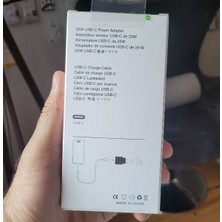 iPhone Uyumlu 20WATT Usb-C 11/11PRO 14/14PROMAX Uyumlu Yeni Nesil Typc Girişli Hızlı Adaptör-1m Kablo