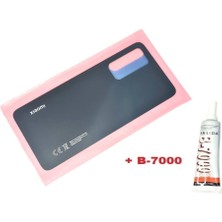 Mi 12 Lite Arka Pil Kapağı (B7000 15 Ml) Yapıştırıcı Hediye (Siyah)