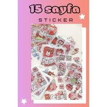 The Cloudish Shop 15 Sayfa Sticker Çıkartma Su Geçirmez Kız Sanrio Kawaii- Bilgisayar Telefon Defter Etiketi