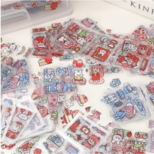 The Cloudish Shop 15 Sayfa Sticker Çıkartma Su Geçirmez Kız Sanrio Kawaii- Bilgisayar Telefon Defter Etiketi