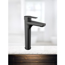 NSK Alora Mat Siyah Renk Yüksek Lavabo Bataryası - N3016429