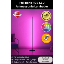 Yeni Nesil Full Renk LED Rgb Stick Animasyonlu Uzaktan Kumandalı Aydınlatma Sistemi Köşe Lambader Oda Gece Lambası Aplik Abajur Dekoratif