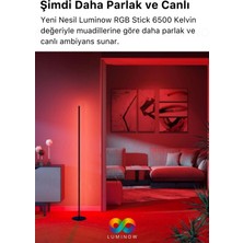 Yeni Nesil Full Renk LED Rgb Stick Animasyonlu Uzaktan Kumandalı Aydınlatma Sistemi Köşe Lambader Oda Gece Lambası Aplik Abajur Dekoratif