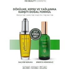 Md Beauty Biberiye Hidrosolü & Biberiye Saç Dibi Serumu Seti