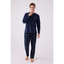Arnetta 3152 Erkek Uzun Kol Düğmeli Pijama Takım