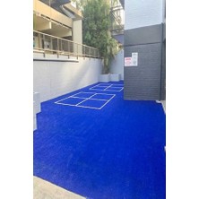 Efor Halı Floor Iç ve Dış Mekan Için Uygun Balkon ve Bahçeye Uyumlu Yapay Mavi Çim Halı 7 mm 9003