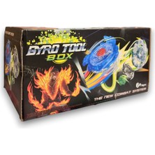 Toyfest Beyblade Metal Assembled Gyro Tool Box Yj - 8802 - Yeni Nesil Çantalı Beyblade Metal Topaç 8 Li Set