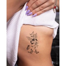 BP Tattoo Minimal Kelebekler Kadın Geçici Dövme