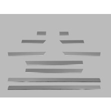 Volkswagen Crafter Van Yan Kapı Çıtası (Uzun Şasi) 10 Parça 2006 ve Üzeri Krom Paslanmaz Çelik