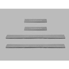 Volkswagen Tiguan Suv Kapı Eşiği 4 Parça 2016 ve Üzeri Krom Paslanmaz Çelik