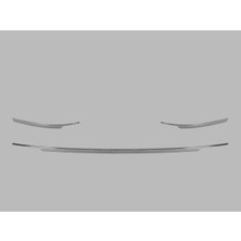 Volkswagen Tiguan Suv Arka Tampon Çıtası 3 Parça 2016 ve Üzeri Krom Paslanmaz Çelik