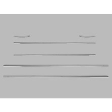 Citroen C-Elysee Sd Cam Çıtası 6 Parça 2012 ve Üzeri Krom Paslanmaz Çelik