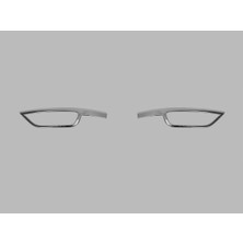 Volkswagen T-Roc 2 Suv Egzoz Çıkışı Difüzör 2 Parça 2021 ve Üzeri Krom Paslanmaz Çelik