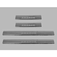 Volkswagen Amarok Pick Up Kapı Eşiği 4 Parça 2010 ve Üzeri Krom Paslanmaz Çelik